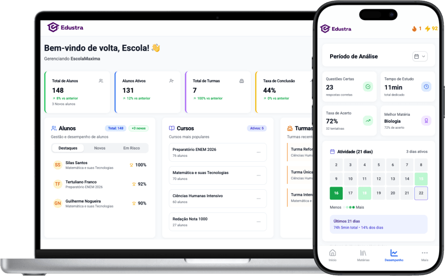 Screenshot da plataforma